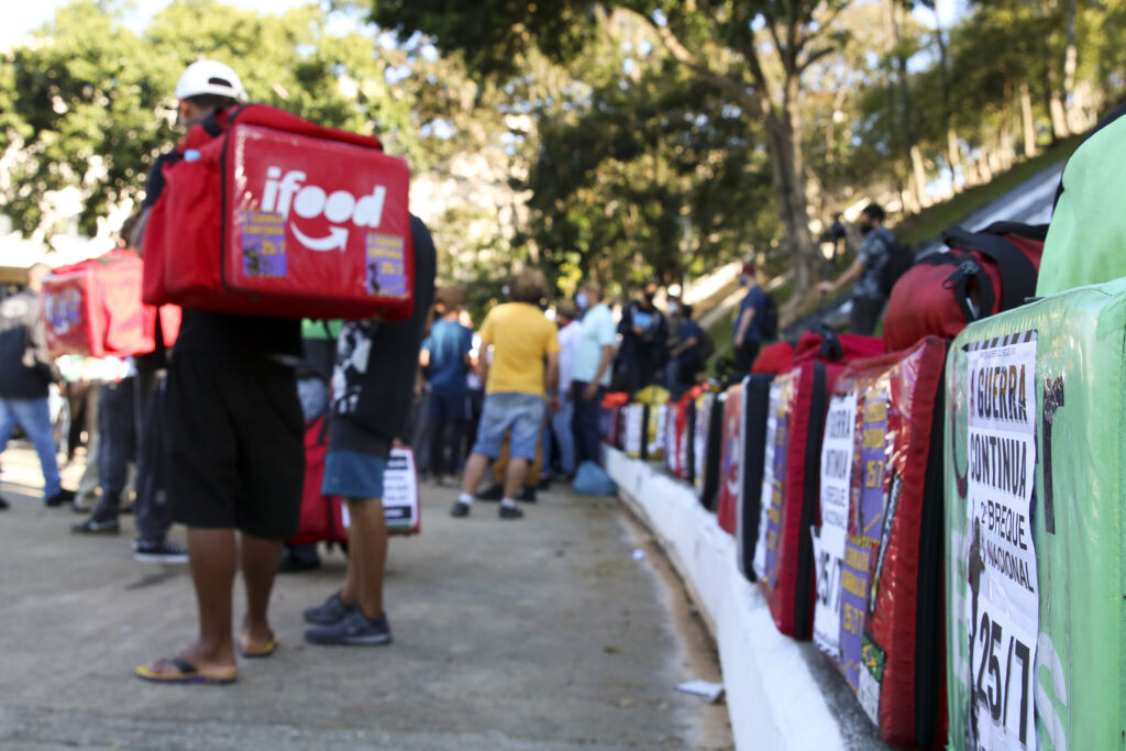 uberização paralisação de entregadores de aplicativo sp