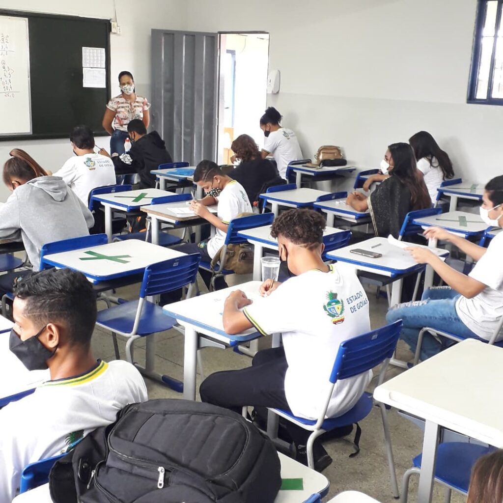 Aplicação do Saego em 2021 (Foto: Seduc-GO)