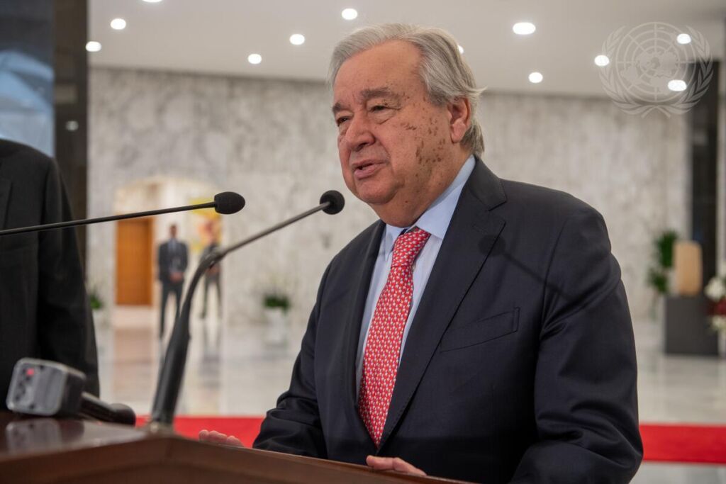 secretário-geral da ONU antonio guterres